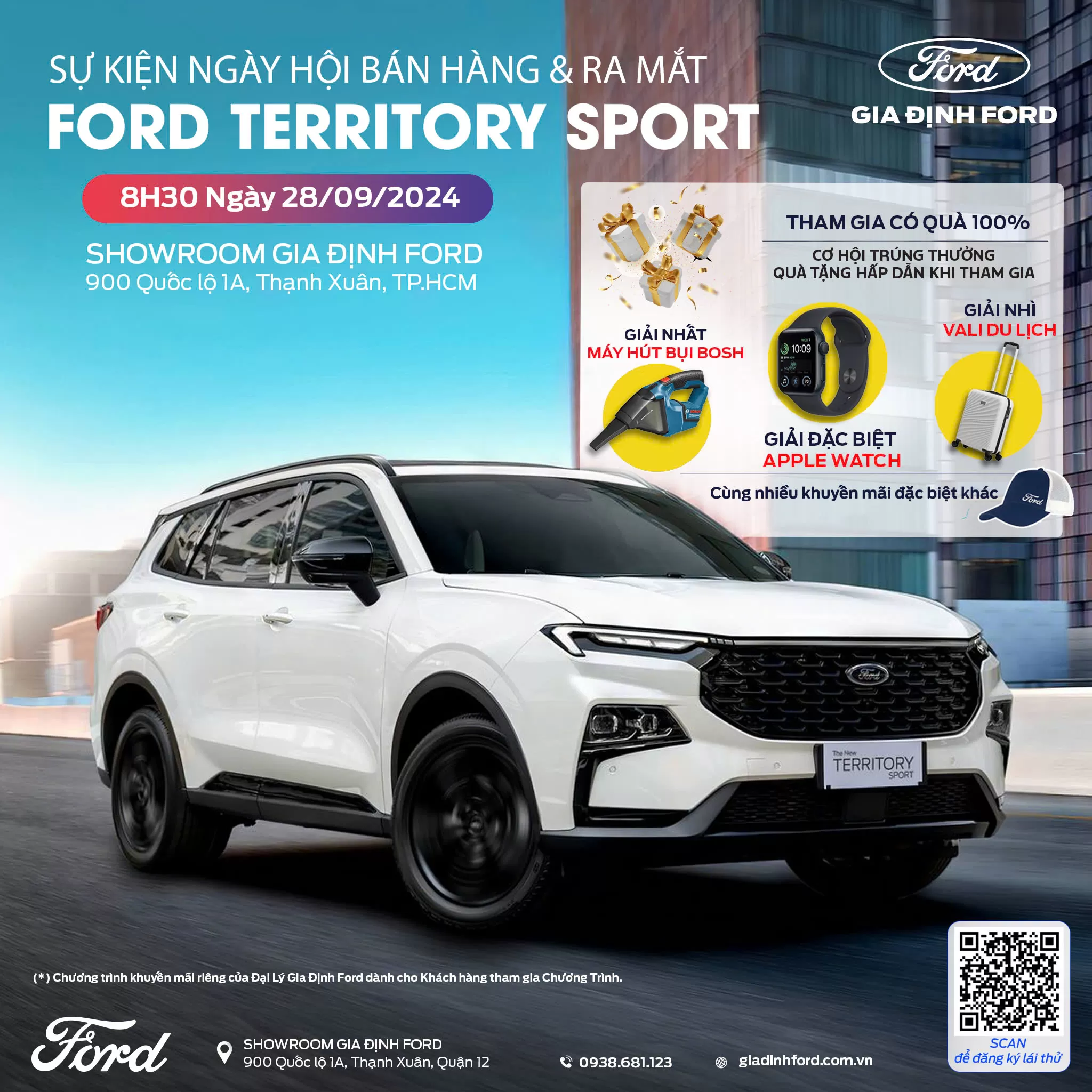 GIADINHFORD-Sự kiện ra mắt FORD TERRITORY SPORT 28/9/2024